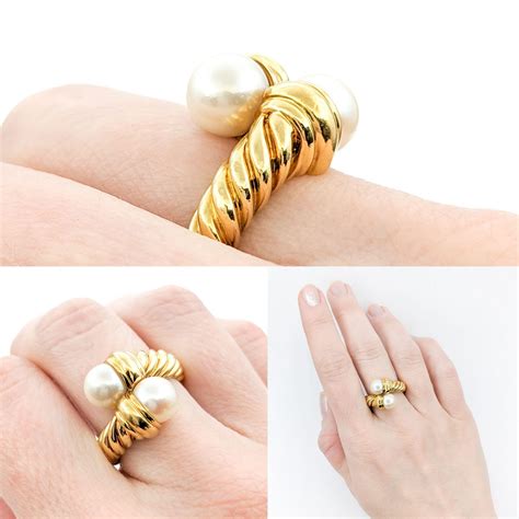pearl rings david yurman inspired